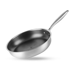 Induction Stovetop Frying Pan Honeycomb Coating Non Stick Stainless Steel