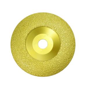 Curved 125mm Diamond Cup Disc Grinding Wheel Vacuum Brazed