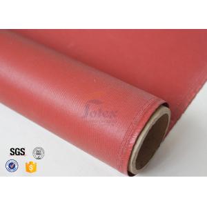 Red Silicone Coated High Silica Fabric 800℃ 0.7mm 37" Fire Blanket Cloth