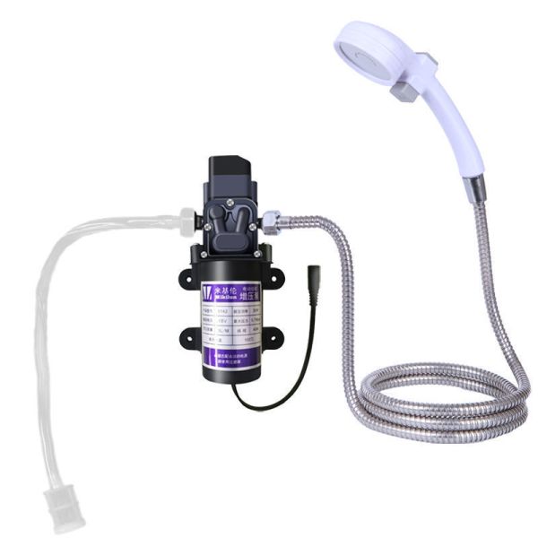 Outdoor Shower Kit 12V Car Handheld Camping Showers with Water Pump Washer handheld Faucet Kit