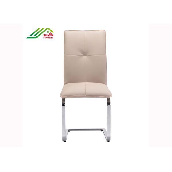 Buy Washable 60cm 44cm High Back Leather Dining Chairs at wholesale prices