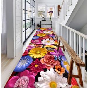 3D Plant Flower Cut Entrance corridor corridor stairway Commercial Floor Mat