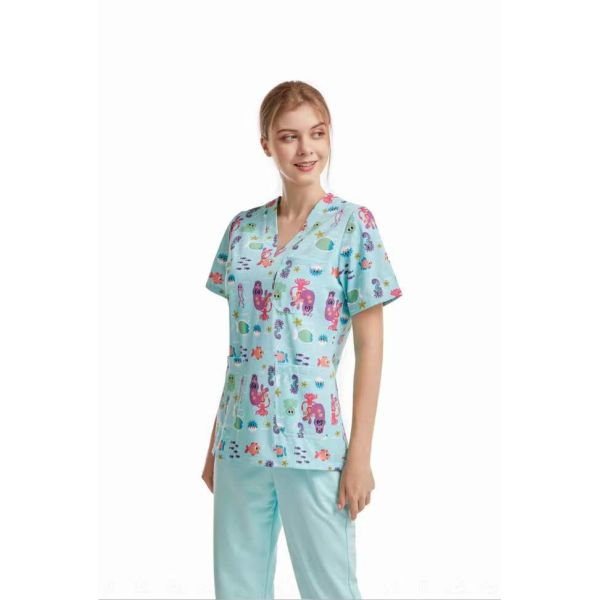 Cotton Disposable Lab Coats Doctors Nurses Men Women Pink Hospital Gown
