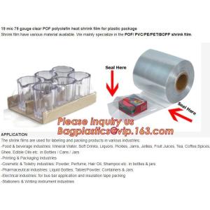 Printed POF crosslink shrink film shrink wrap film,Central Fold POF Shrink Wrap