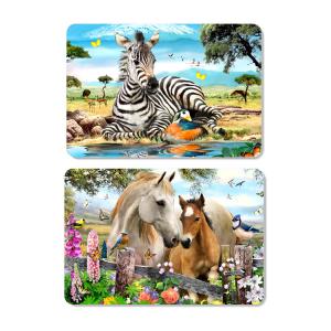 Animal 3D Lenticular Plastic Placemat For Promotion 28 * 38cm