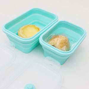 Food Grade Silicone Collapsible Lunch Box Foldable Sustainable With Lid
