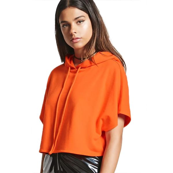 2019 Wholesale Women Sport Gym Crop Tops Hoodies cheap Gym Fitness Street Wear Hoodie