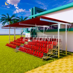 Versatile Metal Tribune with Seating and Sunshade for Crowds