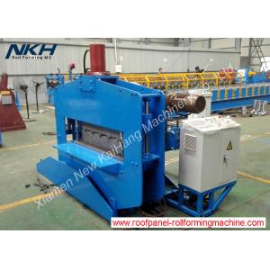 Blue Roofing Sheet Crimping Machine , Hydraulic Crimp Panel Curving Machine