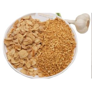 Root Part Dehydrated Dry Food Fried Garlic Granules With Size 8 - 16 Mesh