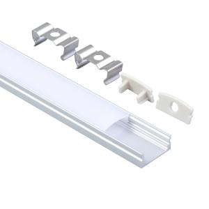 Indoor Lighting Surface Aluminum Led Profile Milky White Diffuser