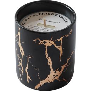 Customizable Logo Ceramic Candle Vessels , Porcelain Empty Candle Jars For