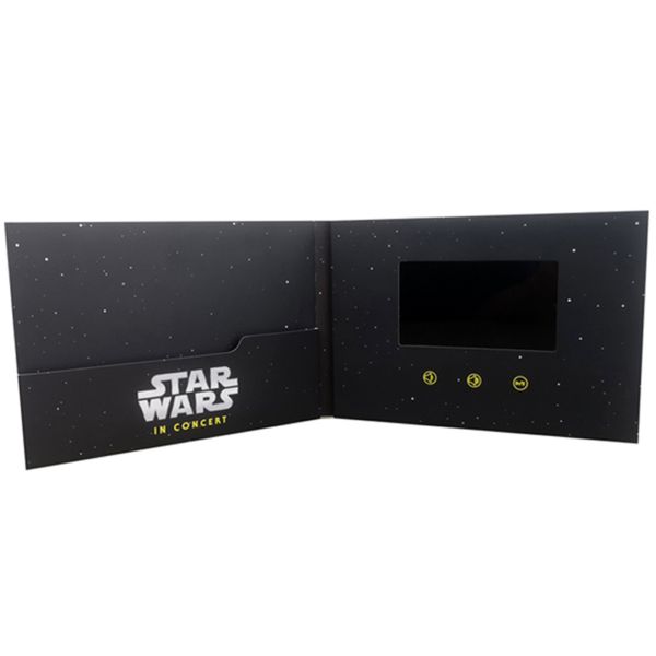 Buy 4.3 inch LCD Video Brochure Card with High Memory and Customizable Buttons WMA Music Format Business Theme at wholesale prices