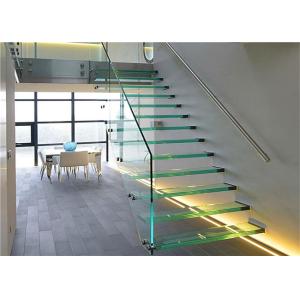 Prima Building Floating Steps Staircase Laminated Glass Steps Floating Straight