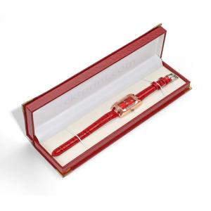 Personalized Luxury Bracelet Earring Jewelry Packaging Box With Best Leather