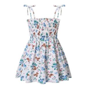 Printing Kids Beach Dress Summer Children'S Clothing Sleeveless
