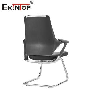 Black Leather Office Chair With Modern Style Armrests And Customizable