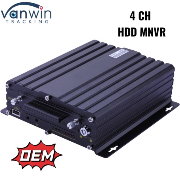 4CH Hard Disk Mobile NVR 1080P Vehicle Surveillance System For Fleet Management
