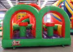 Colorful Inflatable Obstacle Course Giant Obstacle Course Jump House