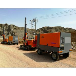 8bar 50kw portable screw air compressor diesel 185cfm Mining machine Sand