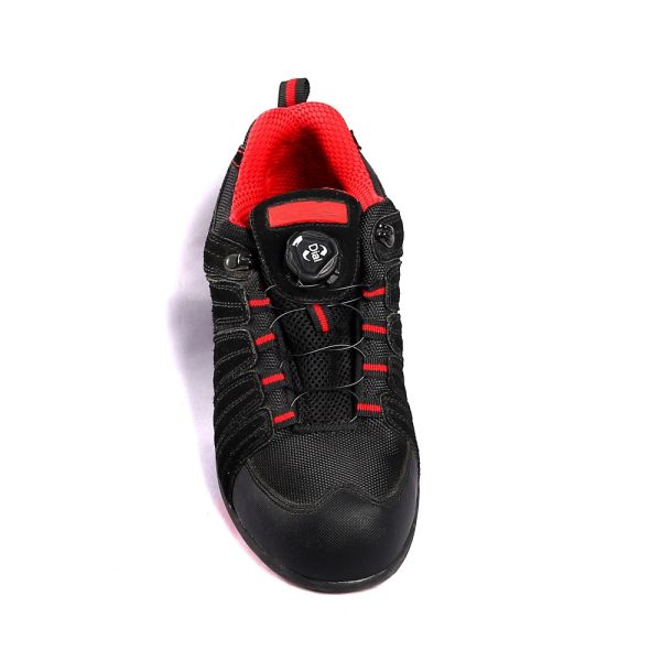 Shengjie Comfortable EVA Protective Boots Low Cut Slip Resistant Outsole Red Breathable Mircofiber Leather Safety Shoes