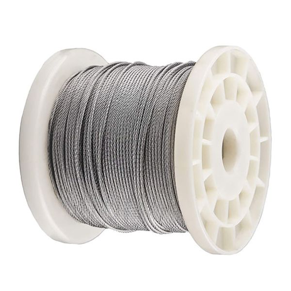 7x7 Galvanized Steel Aircraft Cable 1.6mm Diameter Wire Rope for Industrial