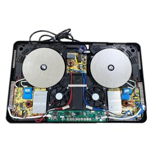 Smooth Crystal Glass 3400W Dual Induction Cooker