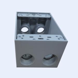China Aluminum Deep Junction Box Powder Coated 5 Holes 9 Holes 1/2 3/4” on sale