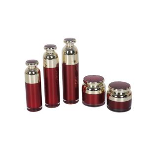 Round PMMA Cosmetic Packaging Set 50ml Skincare Cream Lotion Bottle