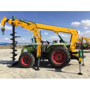 6m Depth Tractor Mechanical Pole Digger Machine