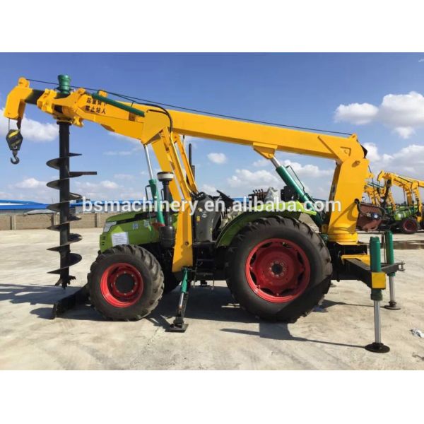 Buy Tractor Mounted Pole Erection Machine Pile Rod Drilling Machine at wholesale prices