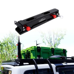 Effortless Installation 4x4 Aluminum Flagpole Bracket for 2018- Jeep Wrangler