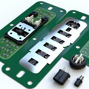 Silkscreen Printing PCB Membrane Switch with ZIF Connector