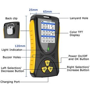 Pollution Nuclear Radiation Sensor Portable Dosimeter Geiger Counter For Home