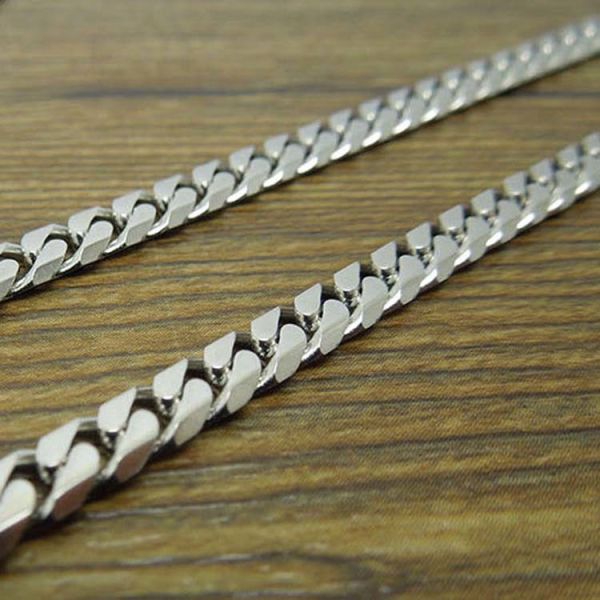 Fashion Titanium Steel 5mm Curb Chain Necklace Korea Style (CE481)
