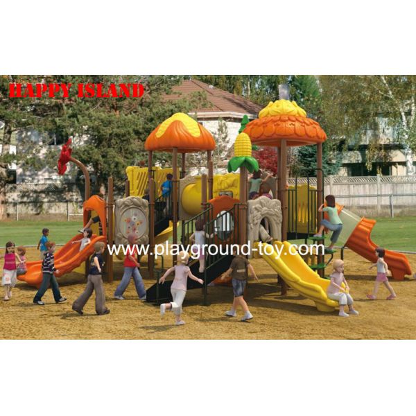 Buy EN Standard Kids Outdoor Playground , Plastic Playground Equipment at wholesale prices