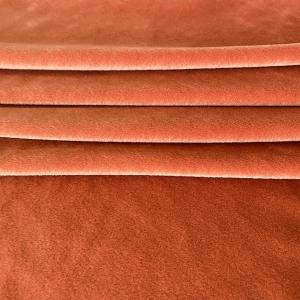 Spandex Polyester Solid Color Super Soft Fabric Coral Red Double Side