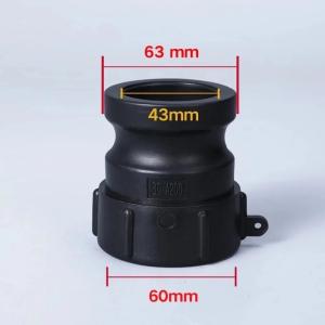 Polypropylene IBC Tank Adapter A200 Plastic Camlock Combination Pack Valve