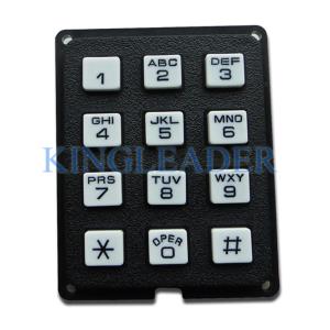 Rugged Plastic Industrial Numeric Keypad 12 Keys For Access Control System