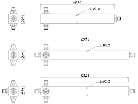 2 /3/4 Way Power Splitter 698-4000MHz Nex10 Connector 5g Das/Ibs