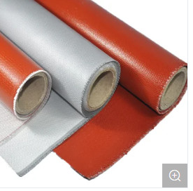 China Double Side Silicone Coated Fiberglss Fabric Electric Insulation on sale