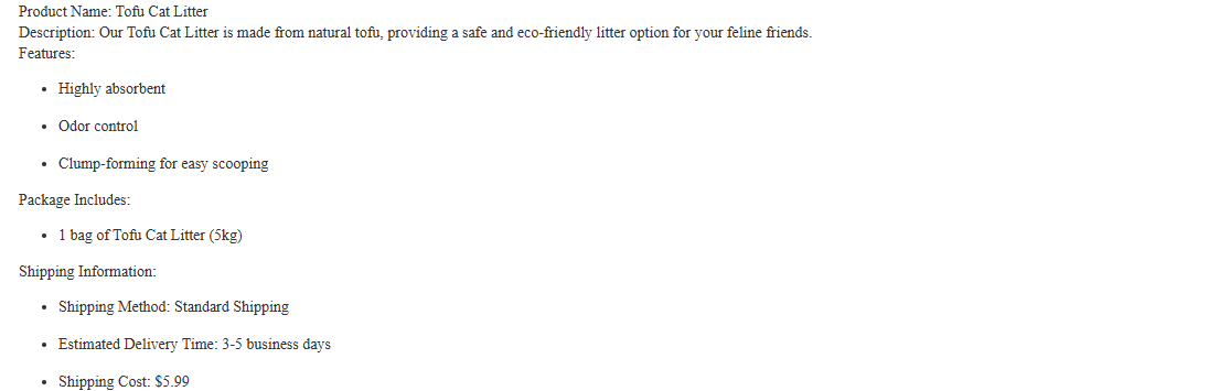 Clumping Biodegradable Tofu Cat Sand Environmentally Friendly