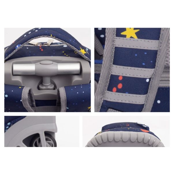 25-35Litres Amazing School Childrens Rolling Suitcase With Climbing Wheels