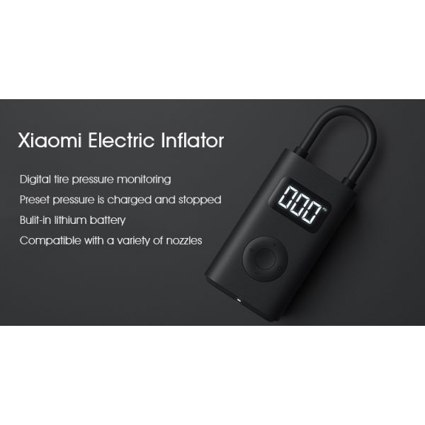 Xiaomi Electric Air Pump Rechargeable inflator 150PSI Smart Digital Tire Pressure Detection for Football Car Bike Pump