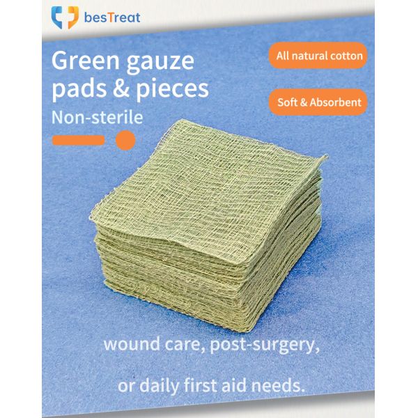 Medical Gauze Pad Gauze Swab with Blue Color