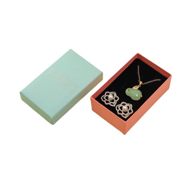 Black Foam Insert Luxury Jewelry Paper Packaging Gift Box