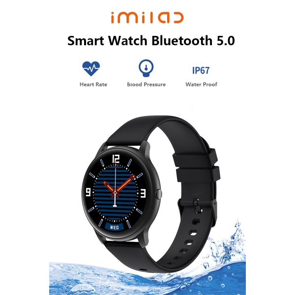 Imilab Smart Watch Fitness Tracker Heart Rate Monitor 340mAh Waterproof Screen Sleep Monitor Imilab KW66