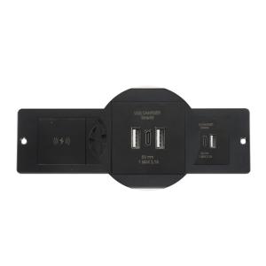 Hot sale Built-In 3EU Standard Power wireless Charging Socket 5A Rated Current