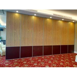Aluminium Frame Melamine Surface Office Sliding Partition Wall 1300mm Width Easy