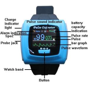 oximeter CE FDA CMS50F Wrist Pulse Oxygen SPO2 Monitor Daily And Overnight Sleep